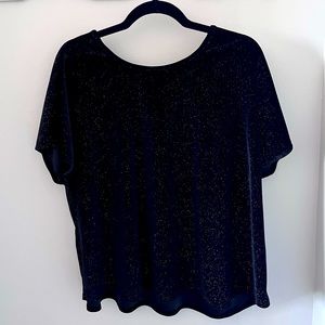 Rainbow Glitter Velvet Tee